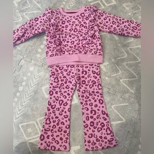 Purple Leopard Kids matching Set